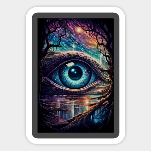 Eye of Nature Sticker by BarrySullivan